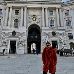 Bershka Faux Fur Coat